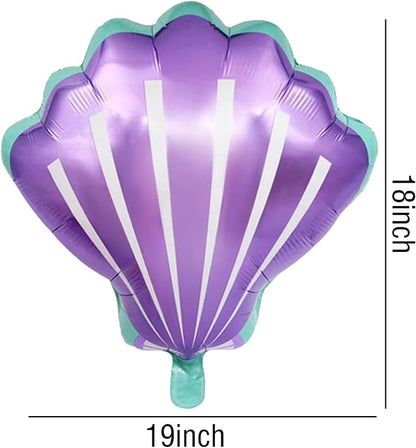 Sea Shells Balloons Multi-color Sea Shells Foil Mylar Balloon - Image 2