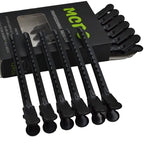 12 Pcs Metal Duckbill Hair Clips for Hair Sectioning Alligator Hair Clips for Styling Dividing Duck Bill Clips with Anti-Slip Holes Salon Barber Styling Tools
