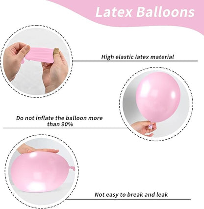 Metallic Chrome Pink 52 PCS 12 Inch Latex Balloons - Image 8