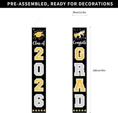 Graduation Decorations Class of 2026 Hanging Grad Banner, Graduation - Image 2