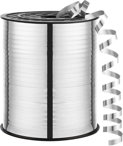 Silver Ribbon, 500 Yard Curling Ribbons by LACNNY