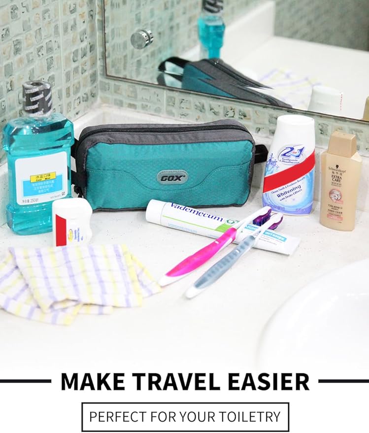 GOX Travel Toiletry Bag Dopp Kit Case for Men Multifunction Packing Organizer Pouch