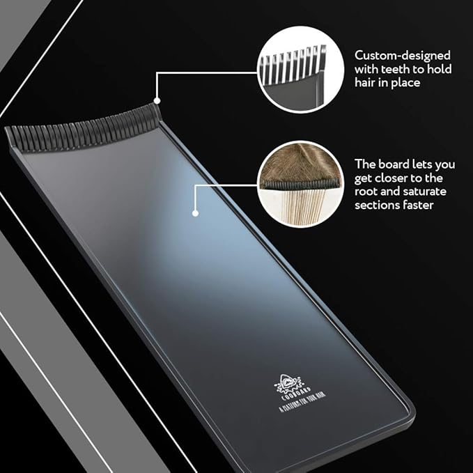 Authentic Cooboard Balayage Board with Teeth | Original Highlighting Paddle from The Maker of Cooboard Hair Highlighting Kit | Easy to Clean, Sturdy, Lightweight (Cooboard Green)