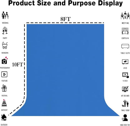 Royal Blue Photography Backdrop - Image 8