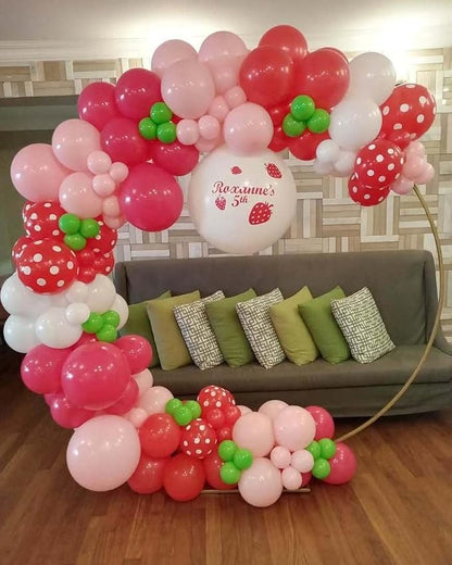 Strawberry Balloon Garland Arch Kit - Image 6