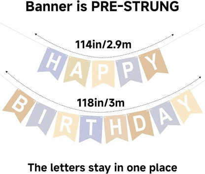 Happy Birthday Banner Birthday Party Banner NO DIY Happy Birthday Sign | - Image 3
