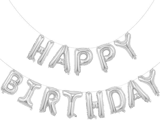 Happy Birthday Banner, 16 Inch Happy Birthday Balloon Banner by Unknown
