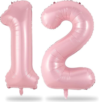 Light Pink 12th Birthday Balloon by Lingqiang