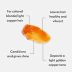 FOUR REASONS Color Mask - Apricot - (27 Colors) Toning Treatment, Color Depositing Conditioner, Tone & Enhance Color-Treated Hair - Semi Permanent Hair Dye, Vegan and Cruelty-Free, 6.76 fl oz