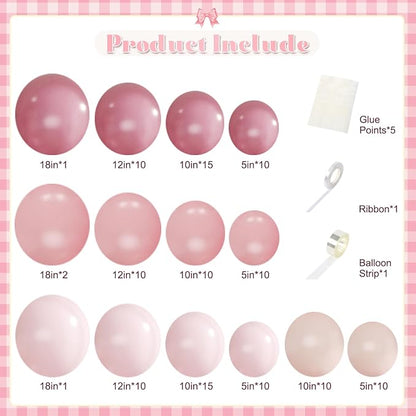 Mauve Pink Balloon Arch Kit, Mothers Day Party Decorations - Image 5