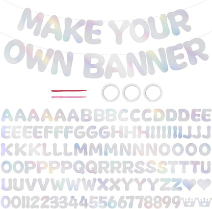 116PCS DIY Banner Customizable Birthday Banners Graduation Banner Custom Party by Unknown