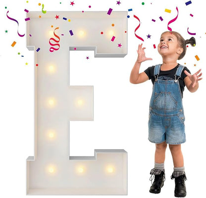 3FT Marquee Light Up Letters, Large Marquee Letters, Mosaic Balloon Frame by MerryMosaics