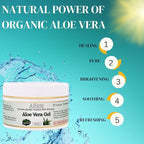 Bless International-Organic-Aloe-Vera-Gel 96%-Pure-Freshly-Made-Within-12-Hours-Of-Harvest Perfect-For-Face-Body-Scalp-&-Hair-Hydration Soothing-Moisturizer-For-Sunburn-And-After-Sun-Care-8-oz