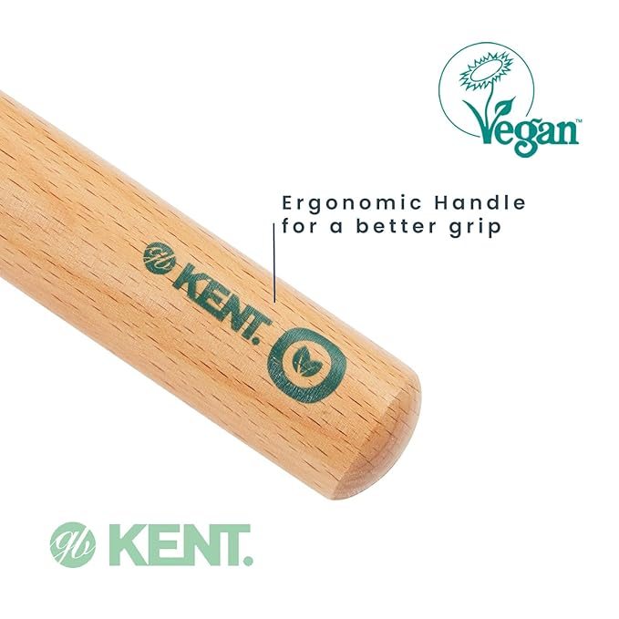 Kent V04 Vegan Boar Bristle Hair Brush - Eco-Friendly Round Blow Out Brush for Creating Curls, Adding Volume and Root Lift (45mm)