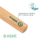 Kent V04 Vegan Boar Bristle Hair Brush - Eco-Friendly Round Blow Out Brush for Creating Curls, Adding Volume and Root Lift (45mm)