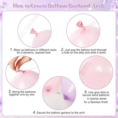 Dusty Purple Balloon Arch Kit for Baby Shower Bridal Shower Decorations | - Image 6