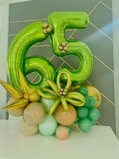 Light Green Number 6 Balloon 40 inch, Birthday Party Balloons Decorations | - Image 5