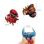 50 PCS Mini Hair Claw Clips， Bangs Strong Grip Multifunction Clamp Clips. (Transparent color)