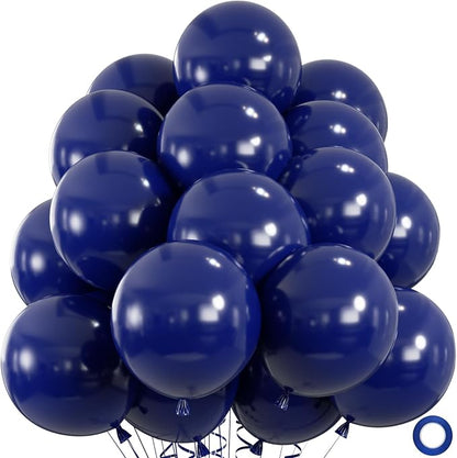 50pcs Navy Blue Balloons, 12inch Helium Quality Nile Blue Balloons | Balloons by ZizasAry