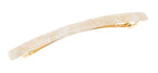 France Luxe Long and Skinny Barrette - Pavlova White