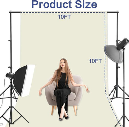 GFCC 10FTx10FT Ivory Backdrop Background - Image 3