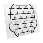 Extension Holder - Styling Extension Holder, Acrylic Hair Separator, Hair Extension Holder Board | Hair Tinsel Organizer, Home And Salon Wig Grafting Plate With Clip For Hairpieces Sectioning Display