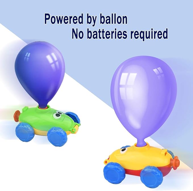 Balloon Launcher Toy Set, Balloon Powered Cars, Creative Inflatable Pump Racing - Image 5