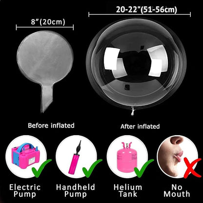 12PCS LED Balloons, christmas decorations clear transparent - Image 3