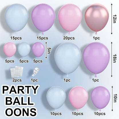 Pink Blue Balloon Arch Kit - Image 2