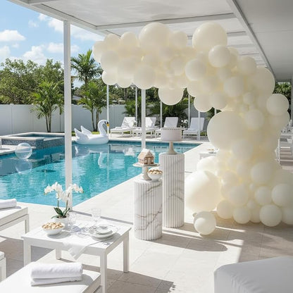Vellax 146-Pc White Balloon Garland Arch Kit, Baby Shower, DIY | 146-pc white - Image 7
