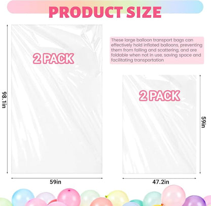 GGOLDMER 4 Pack Large Balloon Bags - Image 2