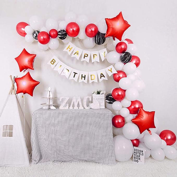 24 Pcs 18" Red Star Balloons Foil Balloons Mylar Balloon - Image 3