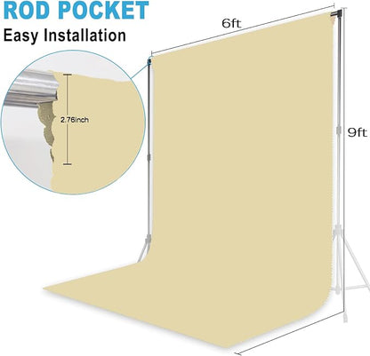 Tan Photography Backdrop for Photoshoot, 6x9 FT | Versatile Studio Photo - Image 6