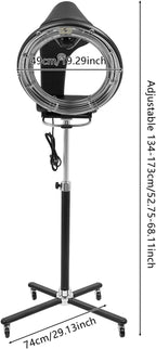 Hair Steamer Professional Salon Steamer,Stand Hair Dryer,Orbiting Rotating Hair Processor with Wheels,3 in 1 Orbiting Hair Dryer,HairDryer Accelerator, Perm Styling