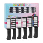 MSDADA New Hair Chalk Comb Temporary Hair Color Dye for Girls Kids with Light Color Hair, Washable Hair Chalk for Girls Age 4 5 6 7 8 9 10 Birthday Cosplay DIY, Christmas, Independence Day(White)