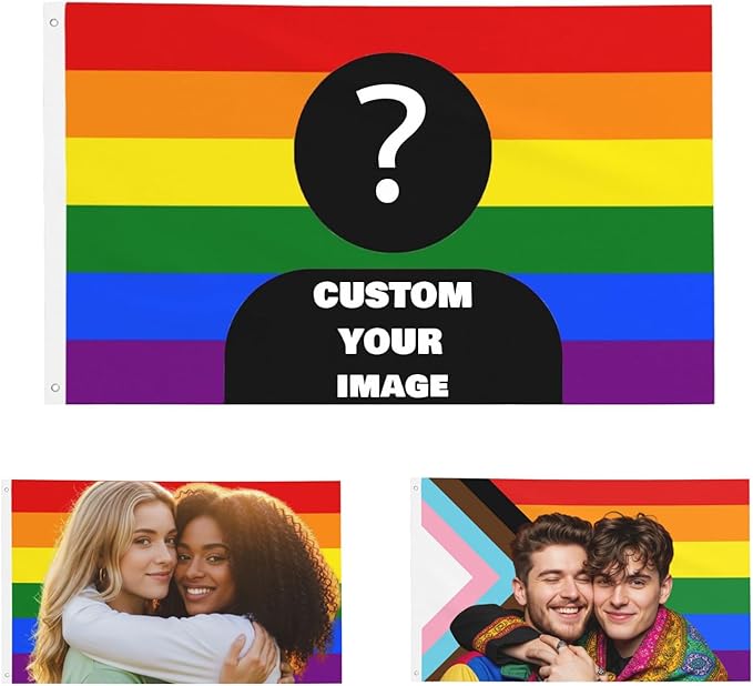 Nxwdwqa Custom Pride Bunting Flag 3X5 Ft Personalized Flags Design Your Image by Nxwdwqa