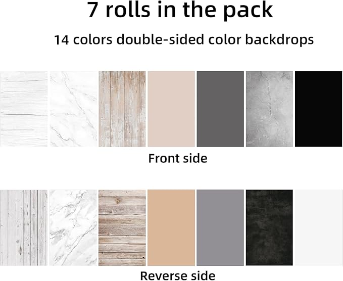 Yoocheese Photo Backdrop Kit, Double-Sided Paper Background - Image 4