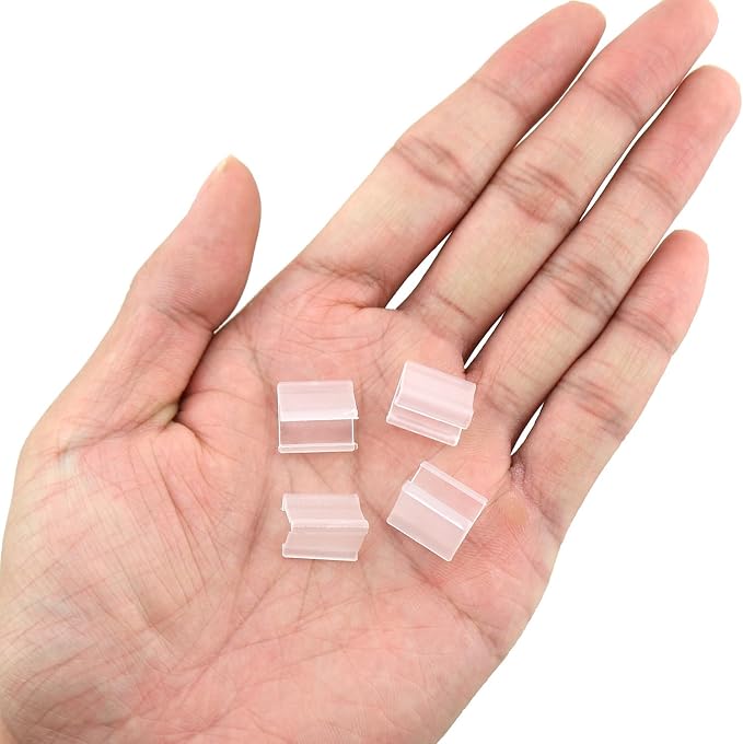 180PCS Transparent Plastic Balloon Clip Party Supplies Multipurpose Ring Lock V - Image 4