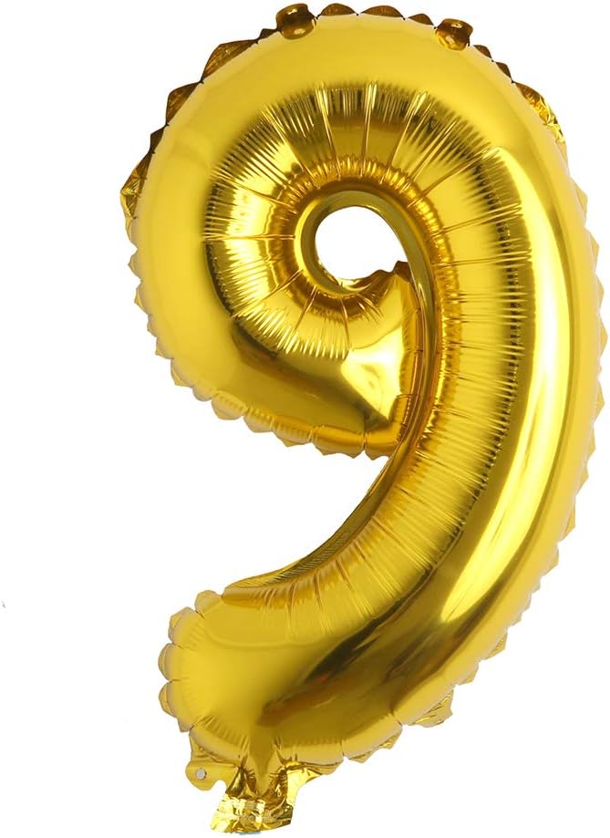16" Alphabet Letter and Number Balloons Set Package, Aluminum Hanging Foil Film by RUIANSI