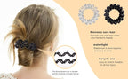 Upgraded Version Spiral Hair ties for Women, No Crease Clear Coil Hair Ties Spiral Ponytail Holders Scrunchies, Hair Coils/Phone Cord Hair Ties for Thin Hair/Soft Elastic. (8,Transparent)