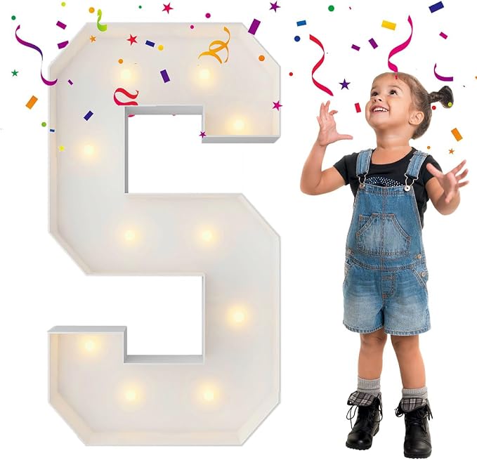 3FT Marquee Light Up Letters, Large Marquee Letters, Mosaic Balloon Frame by MerryMosaics