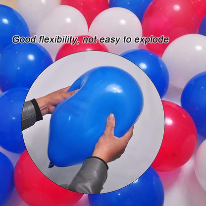 300 Pack Red White and Blue Balloons 100 of each of the 3 colors 12 inch Red - Image 4