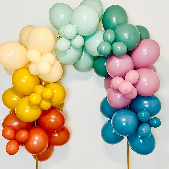 Muted Rainbow Balloons Assorted Colors - Image 5