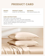 THXSILK 100% Mulberry Silk Pillowcase for Hair and Skin Health, Soft and Smooth Pillowcase with Hidden Zipper, Both Sides Premium Grade 6A+ Silk, 1pc (Standard 20"x26", Beige)