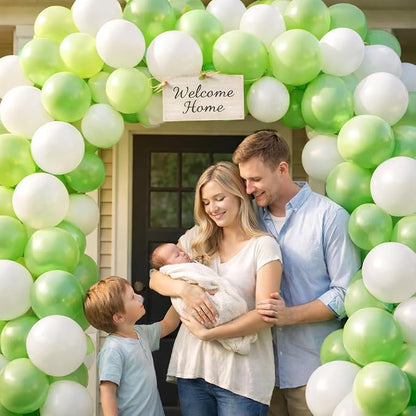 Lime Green Balloons 100 Pack, 12 Inch Light Green Latex Party Balloons - Image 3
