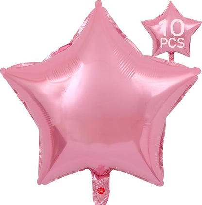 Pink Star Balloons 18 Inch by VHUWE