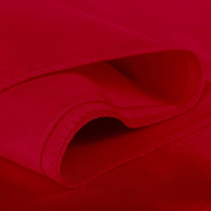 BLISSFORD Satin Pillowcase with Zipper, for Hair and Skin Care, Feels Soft and Cool Like a Silk Pillowcase, Red Satin Pillow Cases Set of 2, Slik Pillow Cover, Standard Size - 2 Pack