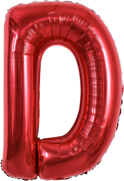 TONIFUL 40 Inch Large Bright Red Letter Balloons A-Z, Giant Jumbo Helium Foil by TONIFUL