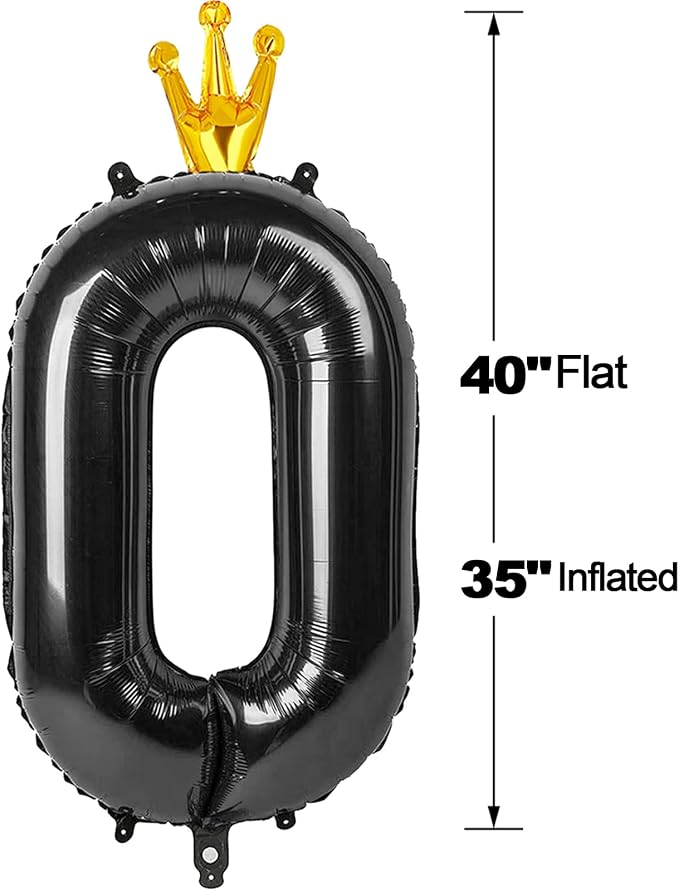 Black 0 Balloon - Image 6