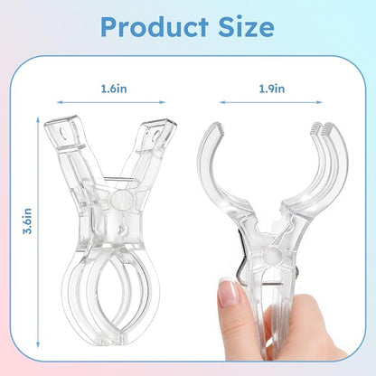 Balloon Arch Clips, 10 Pack Clear Plastic Spring Clamps | 3.5 Inch Backdrop - Image 4